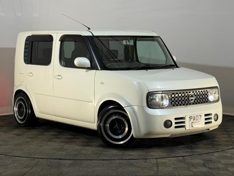 WHITE 2007 NISSAN CUBE 1.5 PETROL AUTOMATIC 5 DOOR HATCHBACK 1 PREVIOUS OWNER