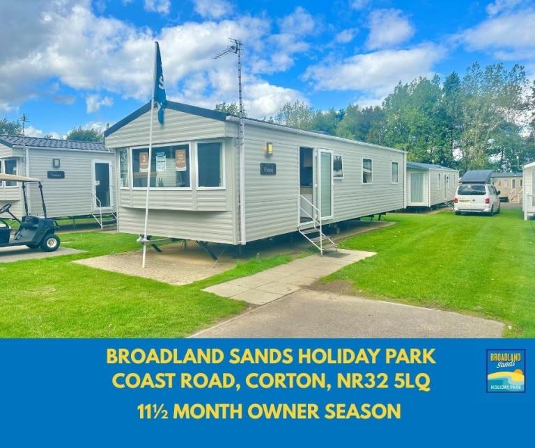 STATIC CARAVAN FOR SALE AT BROADLAND SANDS HOLIDAY PARK