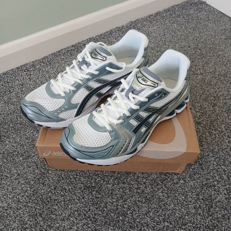 ASICS GEL-KAYANO 14 Trainers – Grey/Blue/White, UK 10