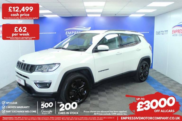 2021 71 JEEP COMPASS 1.4T MULTIAIRII GPF NIGHT EAGLE SUV 5DR PETROL MANUAL EURO 