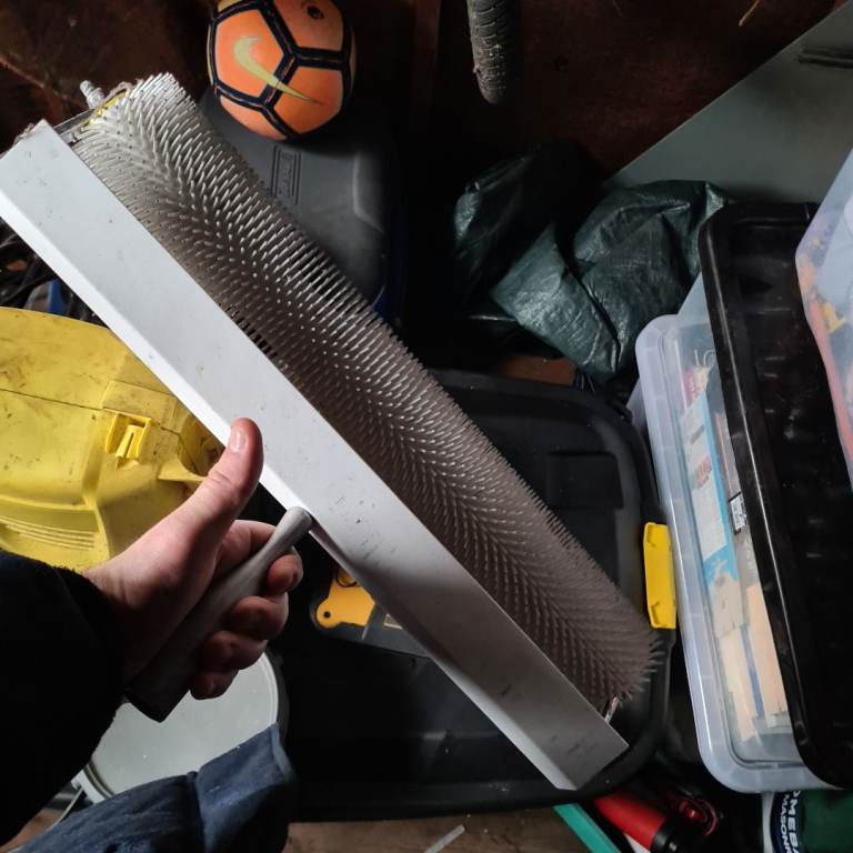 Spiked compound roller