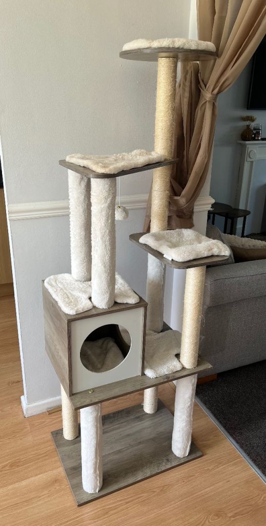 wooden cat tree 165cm 