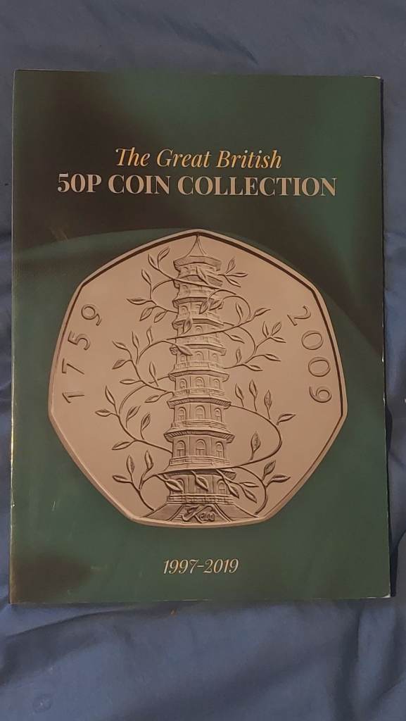 50p coin collection with book nearly complete 