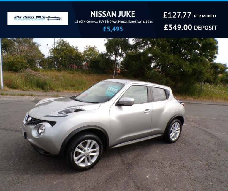 2016 Nissan Juke N-Connecta,Sat Nav,Reverse Cam,DAB,Cruise,£20 Tax,F.S.H,Ulez Compliant HATCHBACK...