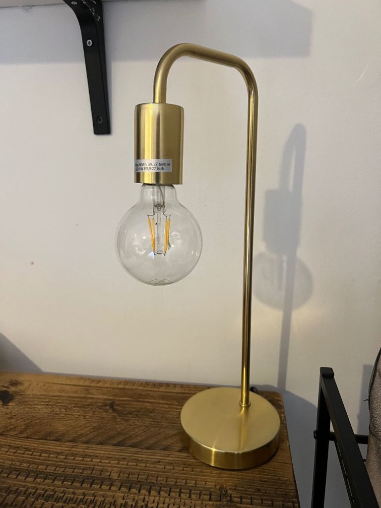 Gold desk lamp 