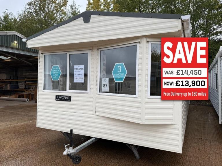 3 Bed Carnaby Static Caravan - DG, CH, New Carpet - Offsite Sale - Private Land