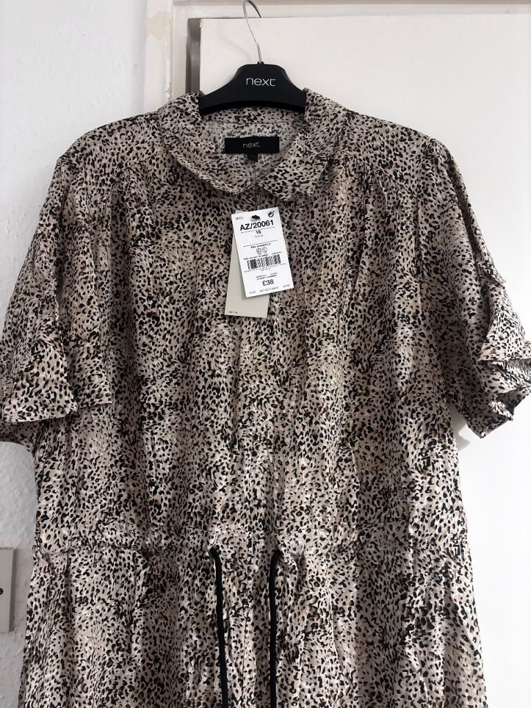 Next Midi Dress - Animal Print, New with Tags