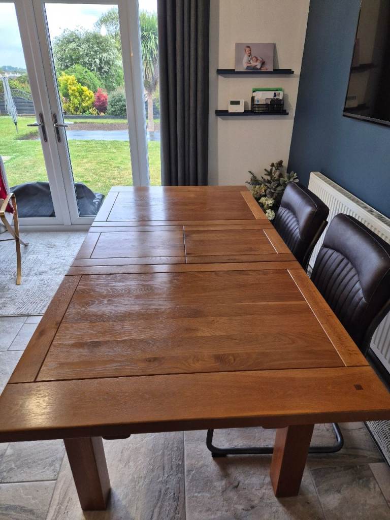 Morris 'Grange' Solid Oak - Dining Table, Sideboard and Console Table