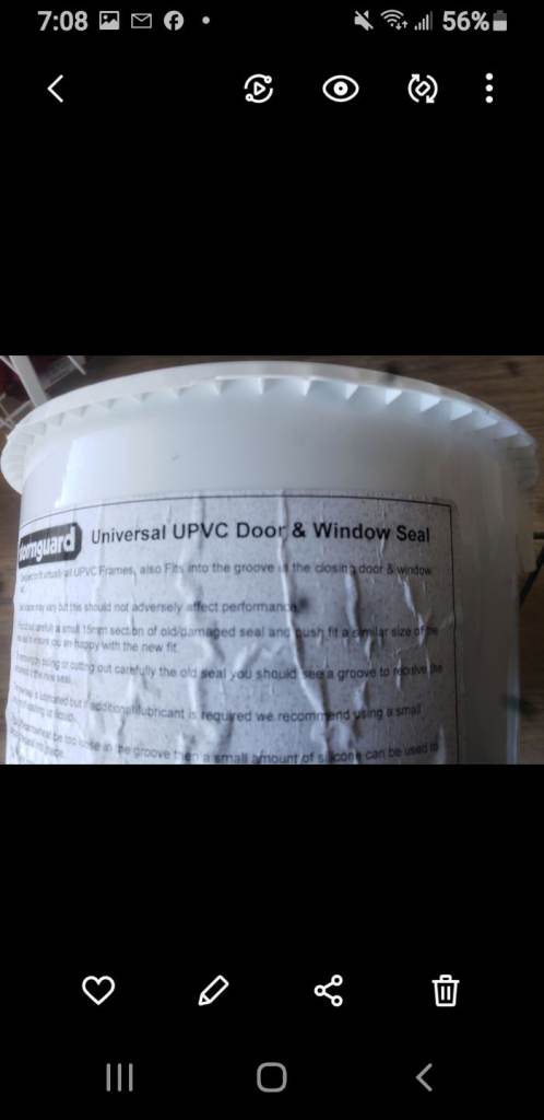 Upvc window and door replacement rubber gasket 