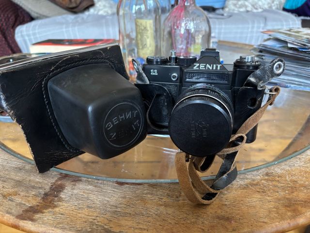 Zenit 11, 35mm SLR film camera with a Helios -44M-4 58mm f/2 lens