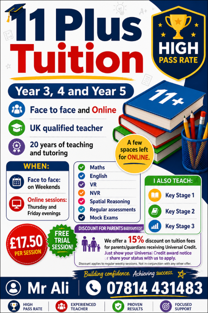 11 Plus, KS1/KS2/KS3, GCSEs Maths and Sciences, A LEVELS Chemistry and Biology