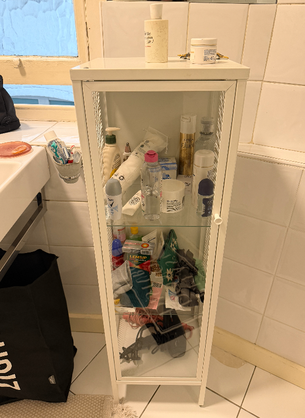 IKEA Bathroom Cabinet – Glass Door Storage Unit