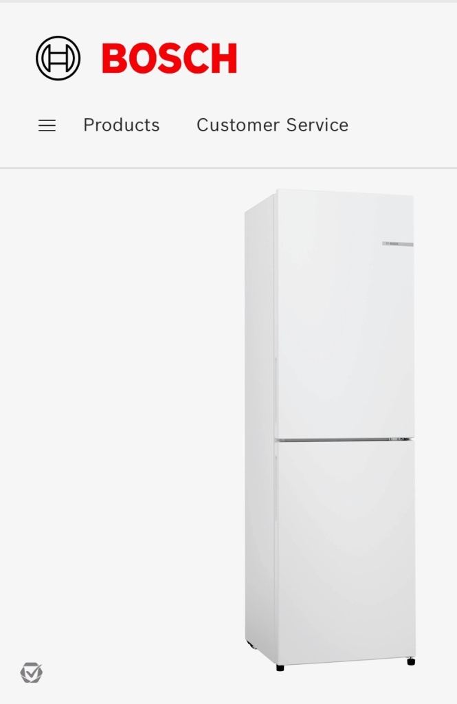Bosch NoFrost Fridge Freezer (Immaculate Condition) – White