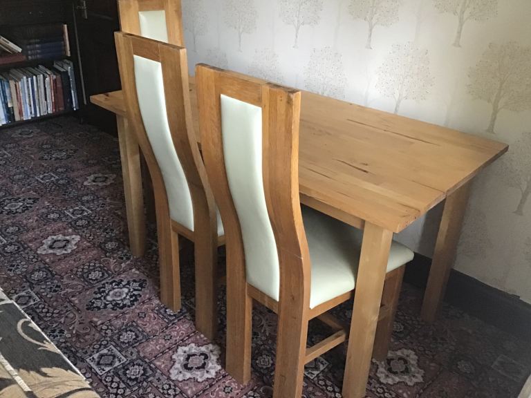 Dining table and chairs