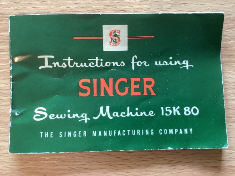 Manual for Singer Sewing Machine 15K 80 manual