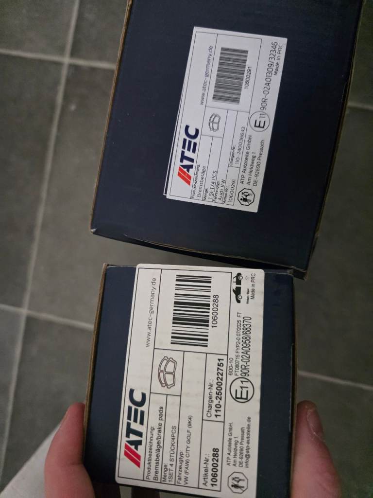4 Break disks and pads