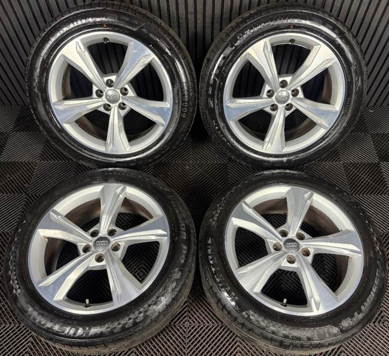 19'' GENUINE AUDI Q5 5 SPOKE S LINE ALLOY WHEEL TYRES SPEEDLINE