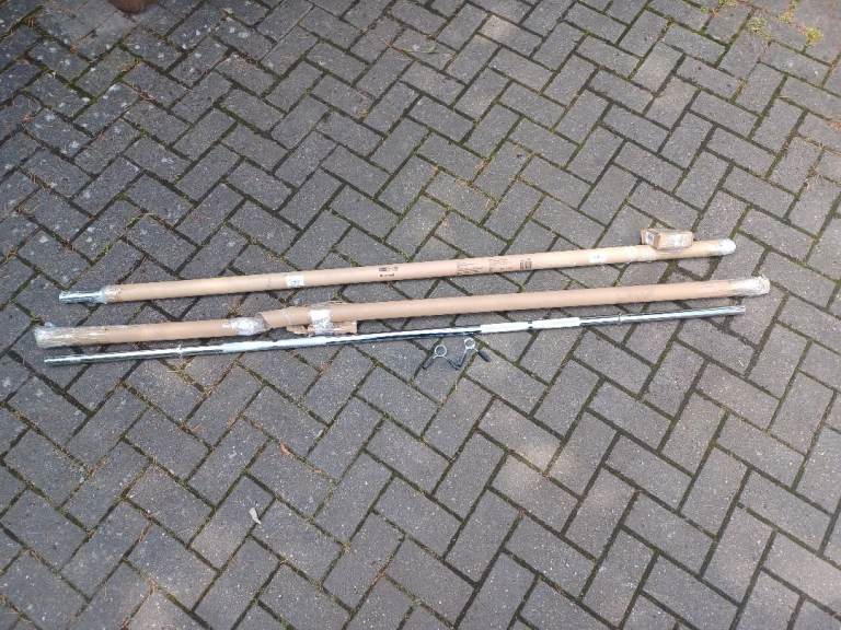 6FT / 8KG SOLID CAST IRON CHROME WEIGHTS PLATES BARBELL - 1 Inch Hole - Brand New