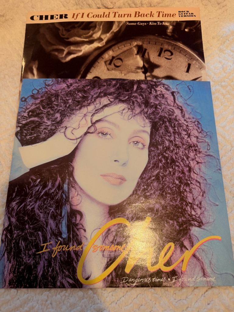 Cher 12" Vinyl Single Bundle  | If I could turn back time and I found someone