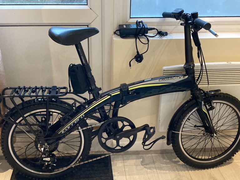 Carrera Crosscity E Electric Folding Bike w/ Brooks Saddle, Cannondale Brakes & Many New Parts!