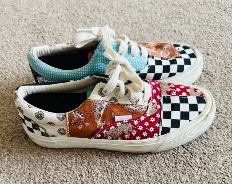 MSMS Star Tiger Patchwork Skate Shoes Trainers Size Uk 5