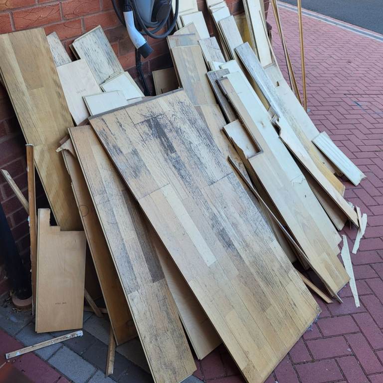 Collection of old laminte flooring