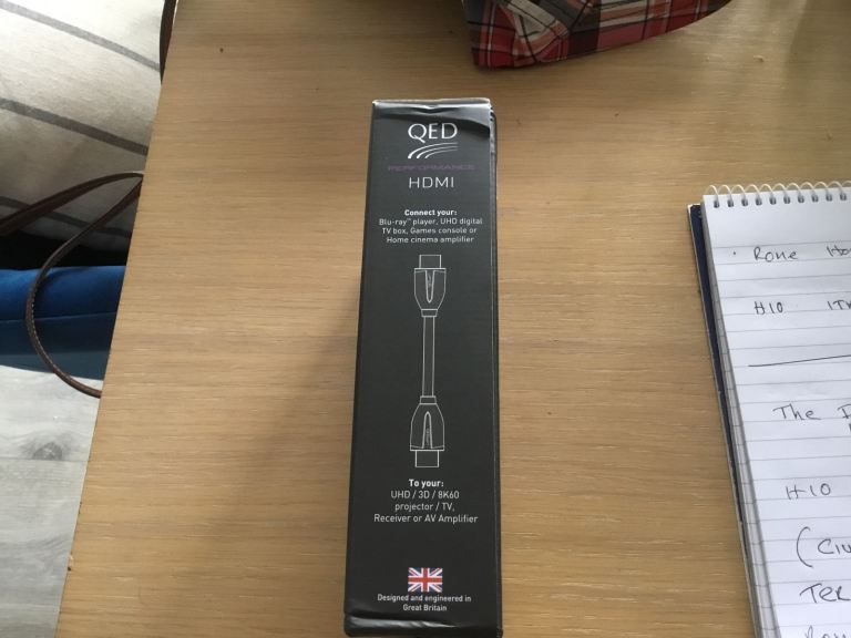 Brand new.  Still in box QED HDMI CABLE 3m length 