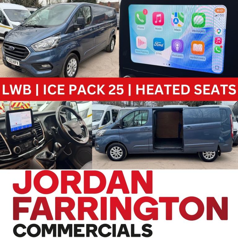 2022 FORD TRANSIT CUSTOM 2.0 300 LIMITED L2 H1 EURO 6 *A/C*HEATED SEATS & SCREEN