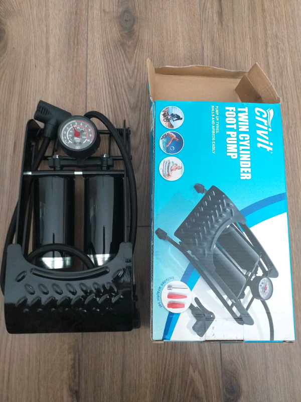 Crivit twin cylinder foot pump 