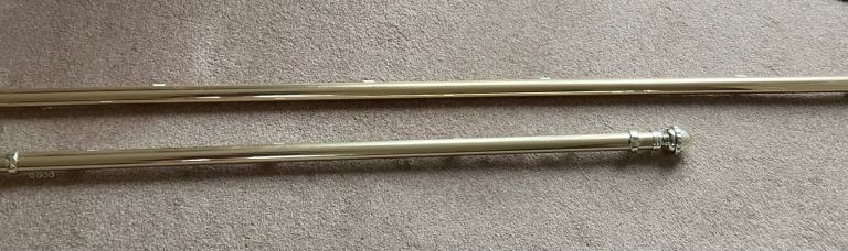 Free 2 gold curtain poles
