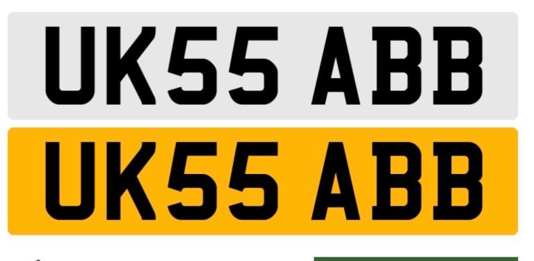 Private Car Reg for sale 