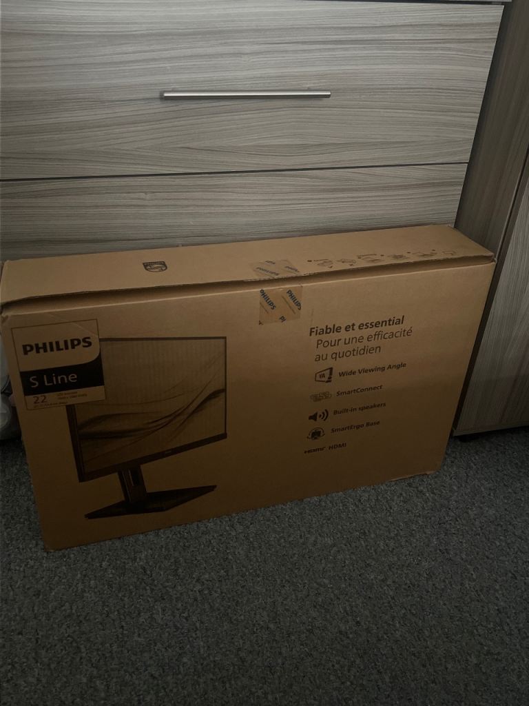 Philips S Line 22” Full HD Monitor – New in Box – HDMI