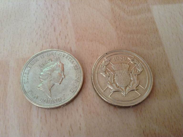 A Rare 1986 Commonwealth Games Scottish Thistle £2 Coin