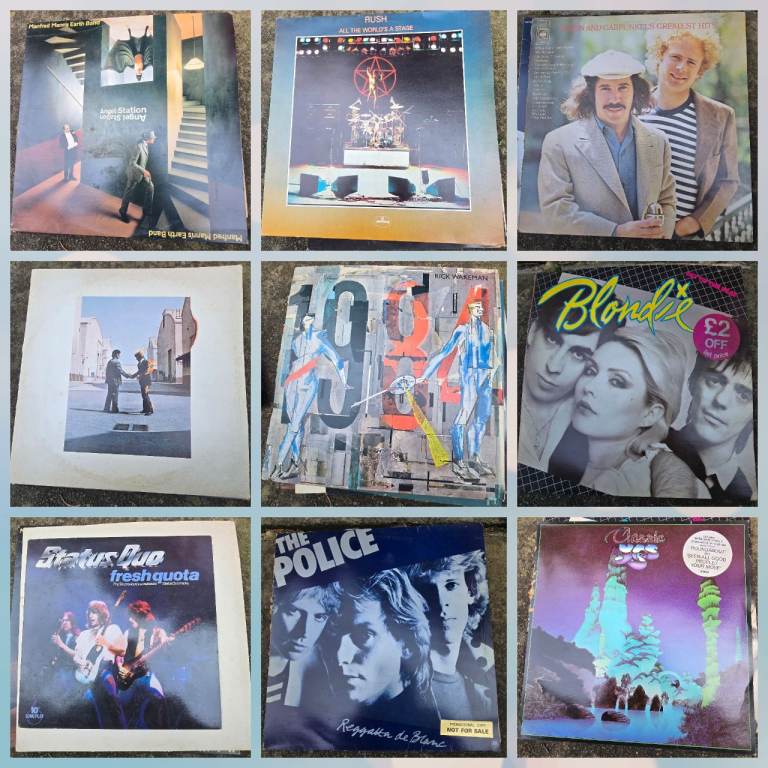 Large Collection of Vintage Vinyl Records – Various Artists