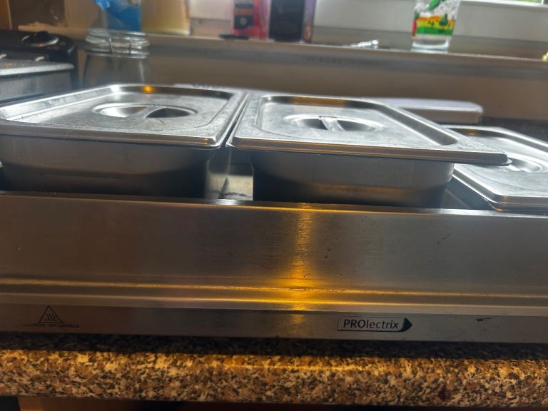 PROlectrix Electric Food Warmer with 3 Stainless Steel Trays