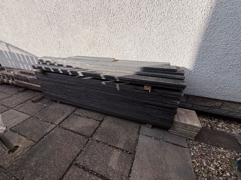 Used Wooden Decking Boards and Paving Slabs