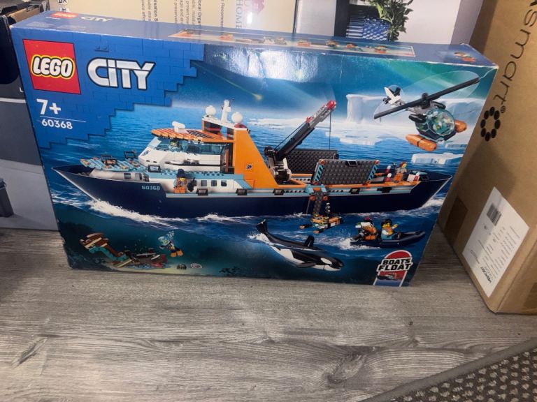 LEGO City Arctic Explorer Ship, Big Floating Boat Toy