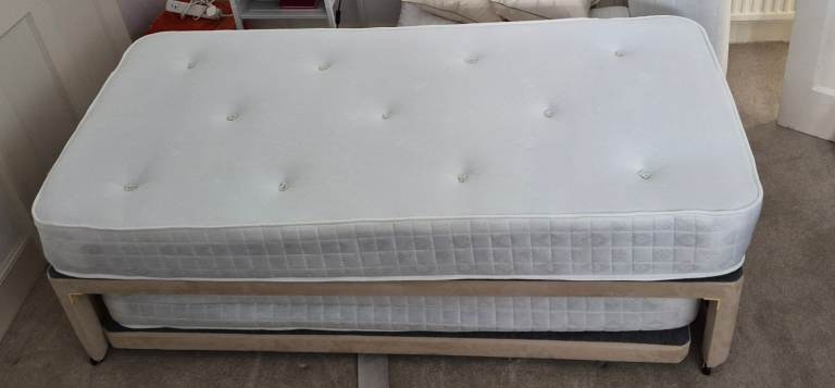 Guest bed set with 2 mattresses - can work as a double or 1/2 single beds 