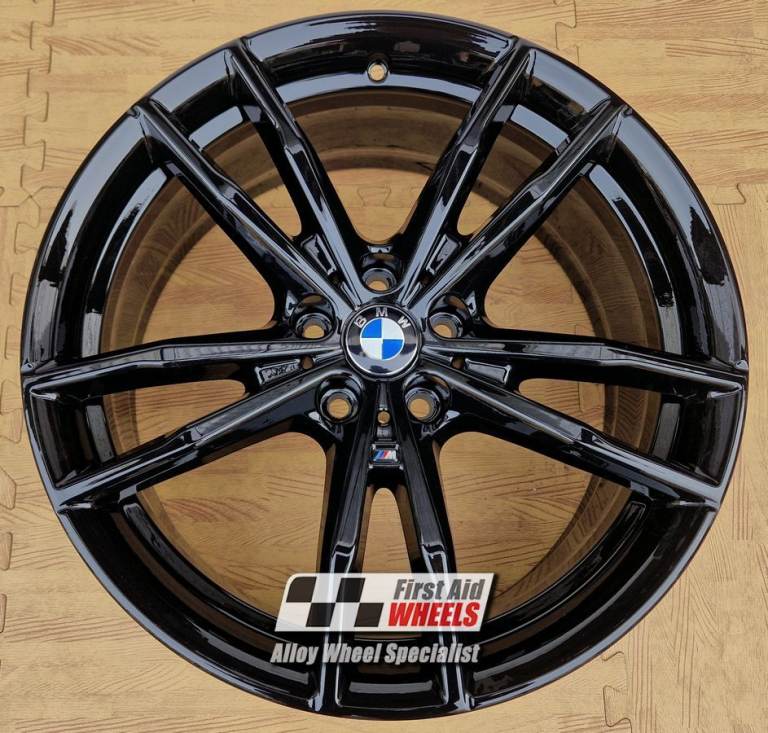 R651BG Swap BMW 3 4 SERIES 4x 19'' GENUINE STYLE 791M GLOSS BLACK ALLOY WHEELS