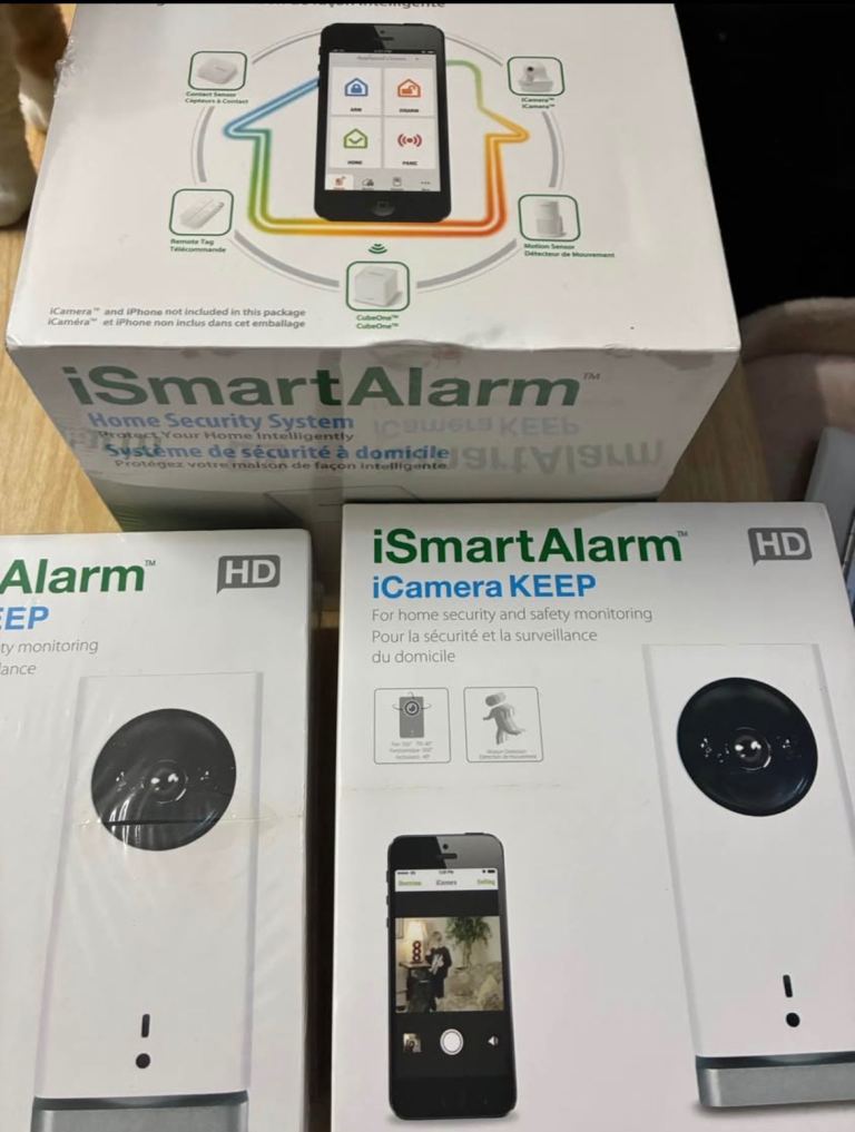 iCamera KEEP HD video cameras, 720p HD resolution and 350° x 40° pan and tilt.  Complete set 