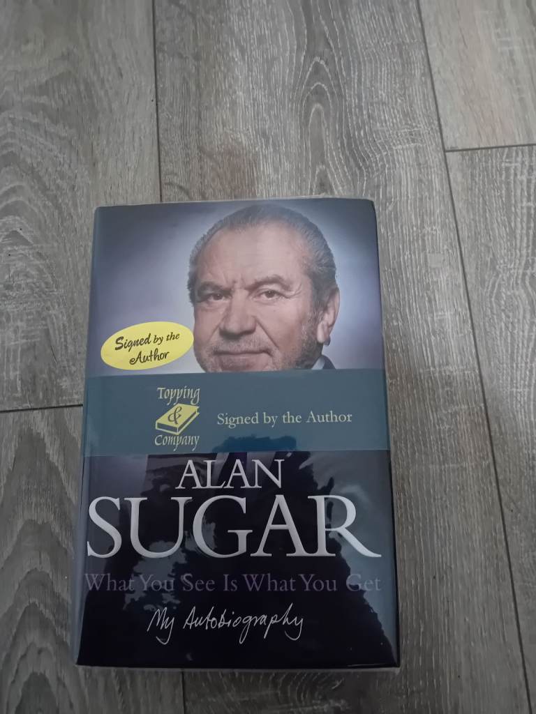 image for Alan sugar signed autograph book