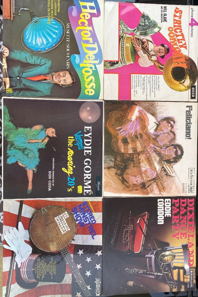 Job Lot of 6 Vintage Vinyl Records – Various Artists, Good Condition