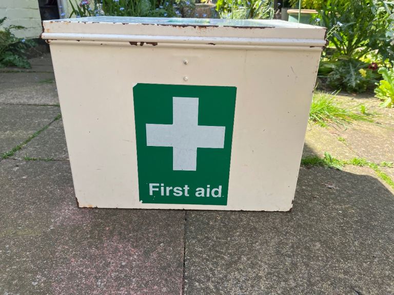 Large Metal First Aid Box 
