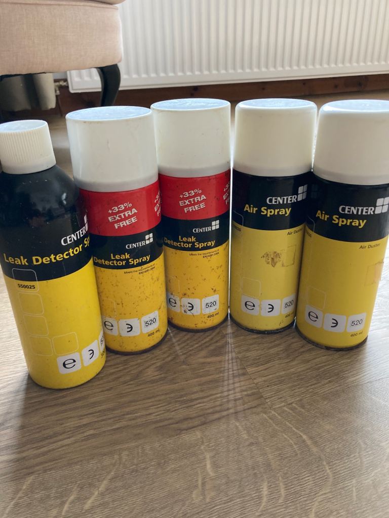 Gas leak spray/ air duster