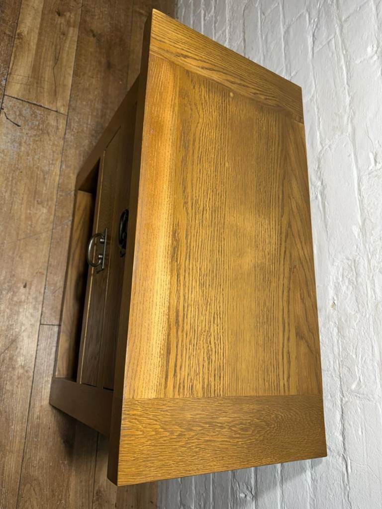 Solid oak lamp table with free local delivery 