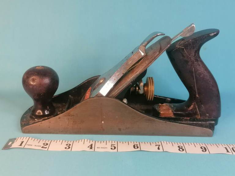 Vintage Wooden tool. Stanley Bailey  Wide Jack Plane Made In England Vintage Tool.