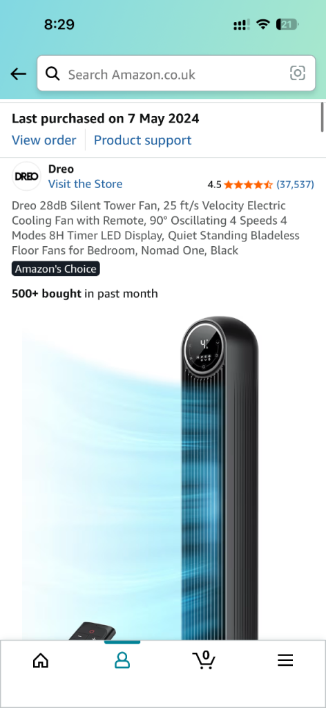 image for Dreo floor fan