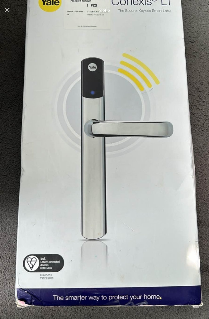 NEW Conexis L1 Polished Chrome Smart Lock