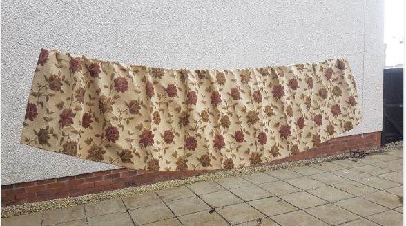Montgomery interior fabrics tapestry curtains 130"W X 60"D Country House.