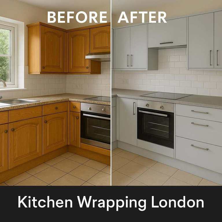 ✨ TRANSFORM YOUR KITCHEN IN A DAY – WITH VINYL WRAPPING! ✨